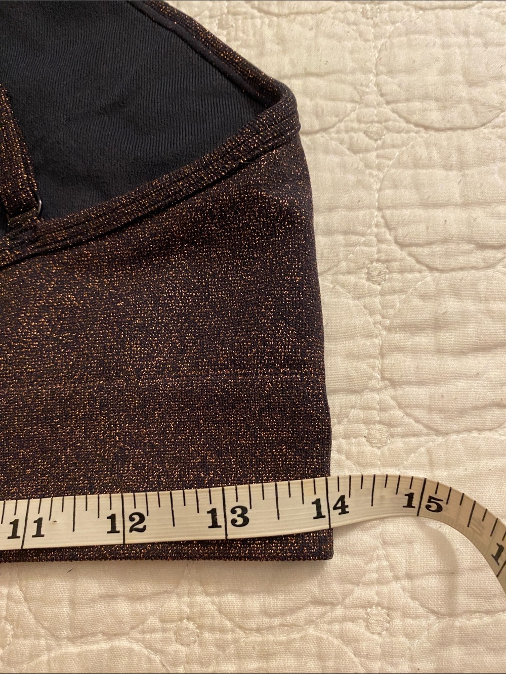 SKIMS Shimmery Bralette in Dark Brown - Picture 5 of 7